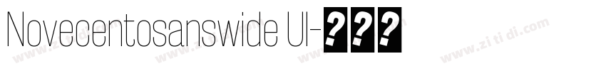 Novecentosanswide Ul字体转换